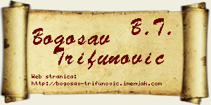 Bogosav Trifunović vizit kartica